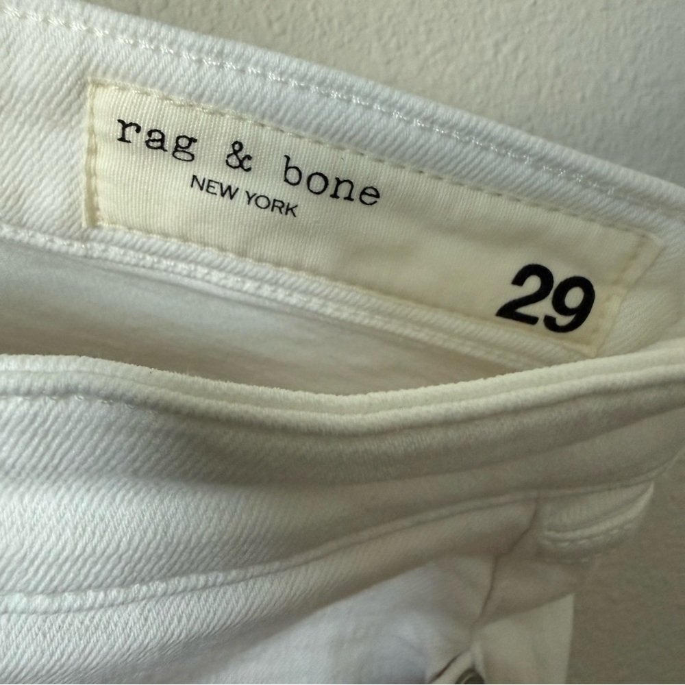 Rag & Bone Nina High High Rise Ankle Skinny Jeans White 29 - Picture 8 of 11